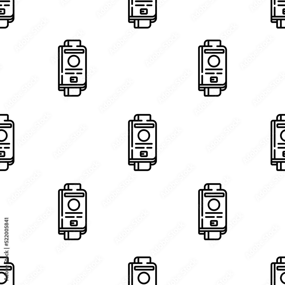 Poster passport icon pattern. seamless passport pattern on white background.