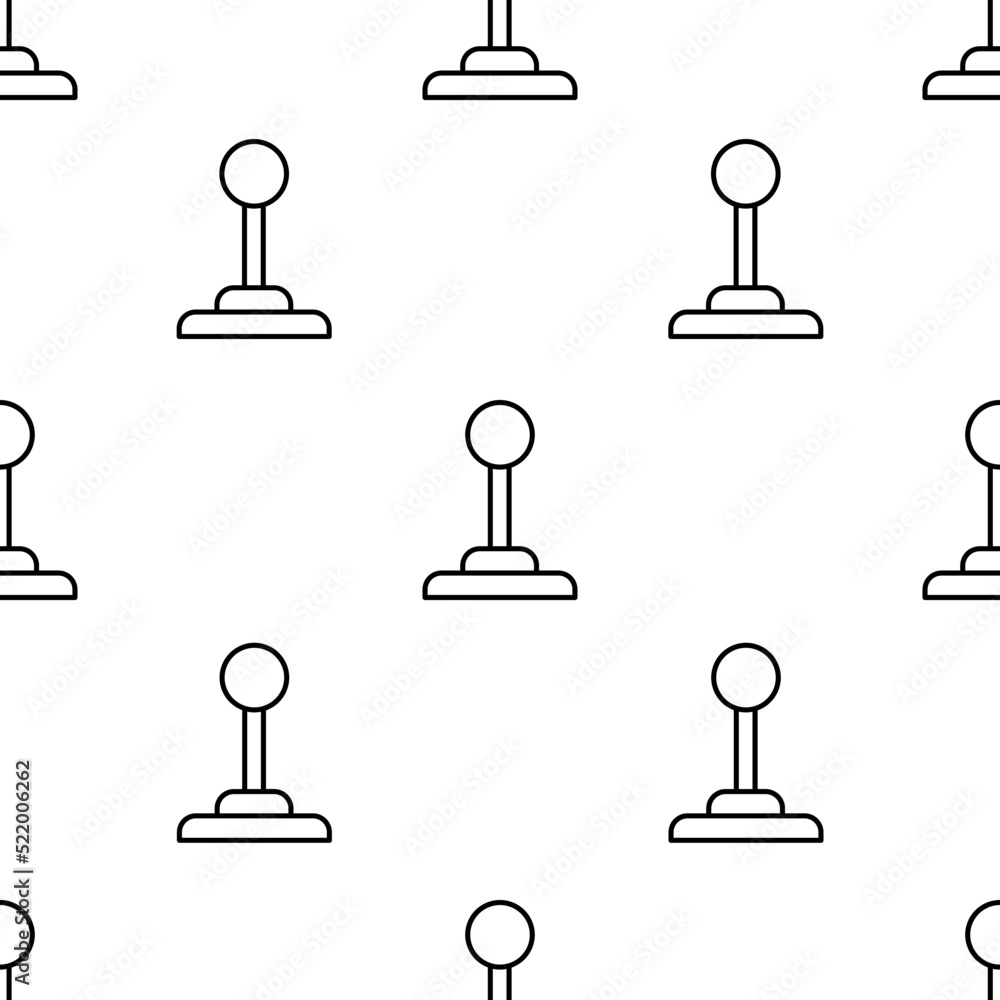 Poster joystick icon pattern. seamless joystick pattern on white background.