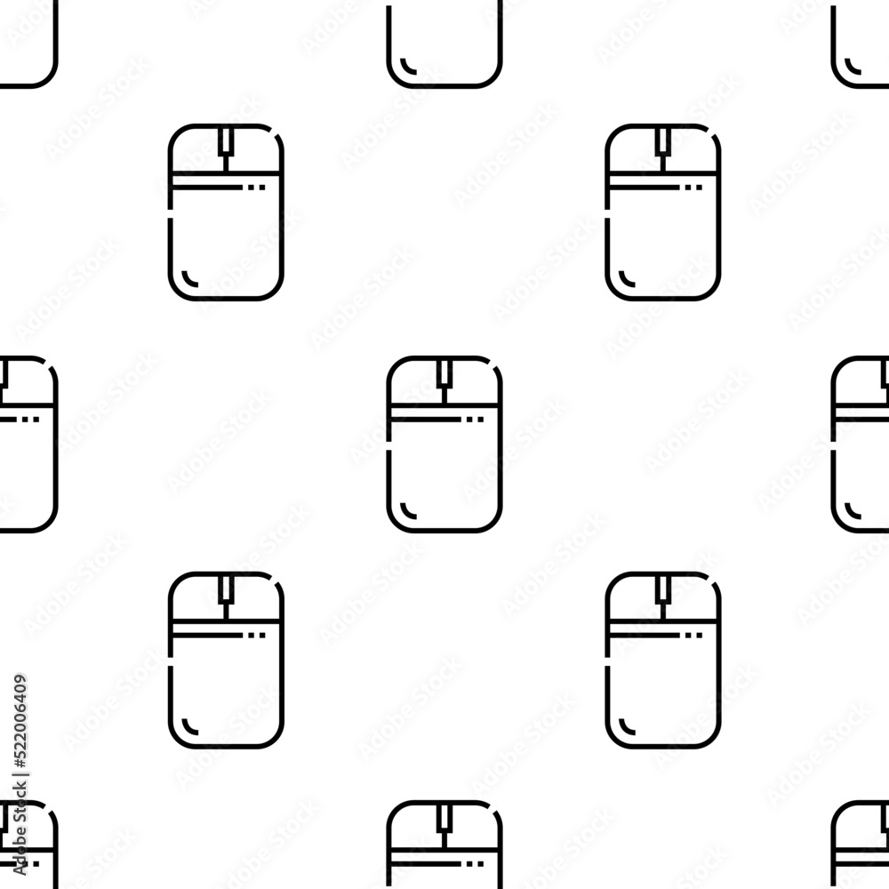 Aufkleber mouse icon pattern. seamless mouse pattern on white background.