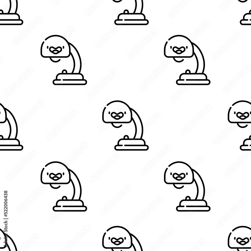 Poster lamp icon pattern. seamless lamp pattern on white background.