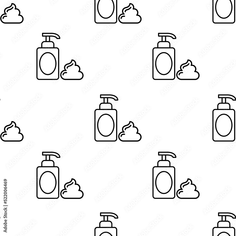 Aufkleber foam icon pattern. seamless foam pattern on white background.
