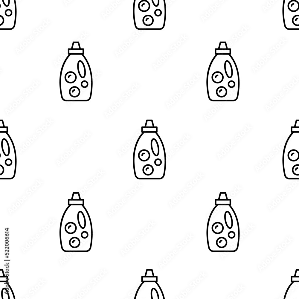 Poster detergent icon pattern. seamless detergent pattern on white background.