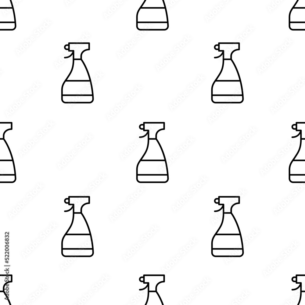 Poster window cleaner icon pattern. seamless window cleaner pattern on white background.