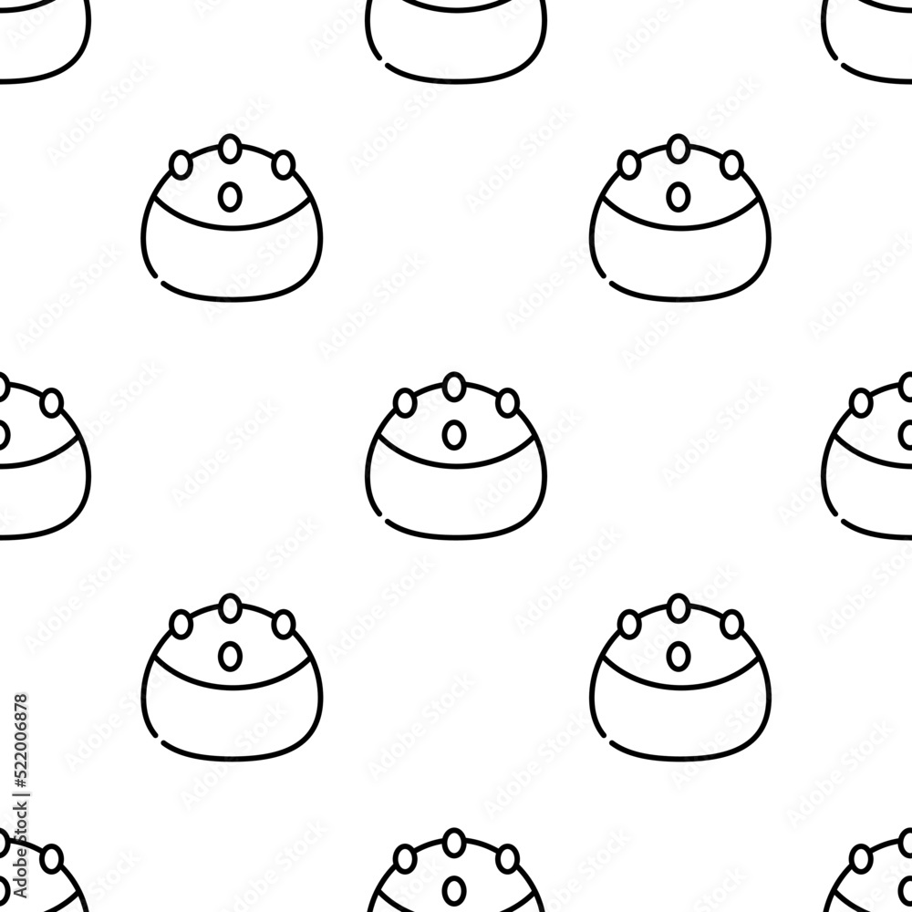 Poster cake icon pattern. seamless cake pattern on white background.