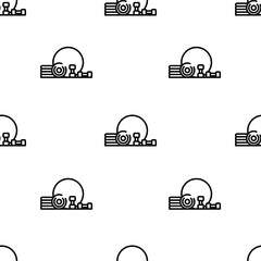 gym icon pattern. Seamless gym pattern on white background.