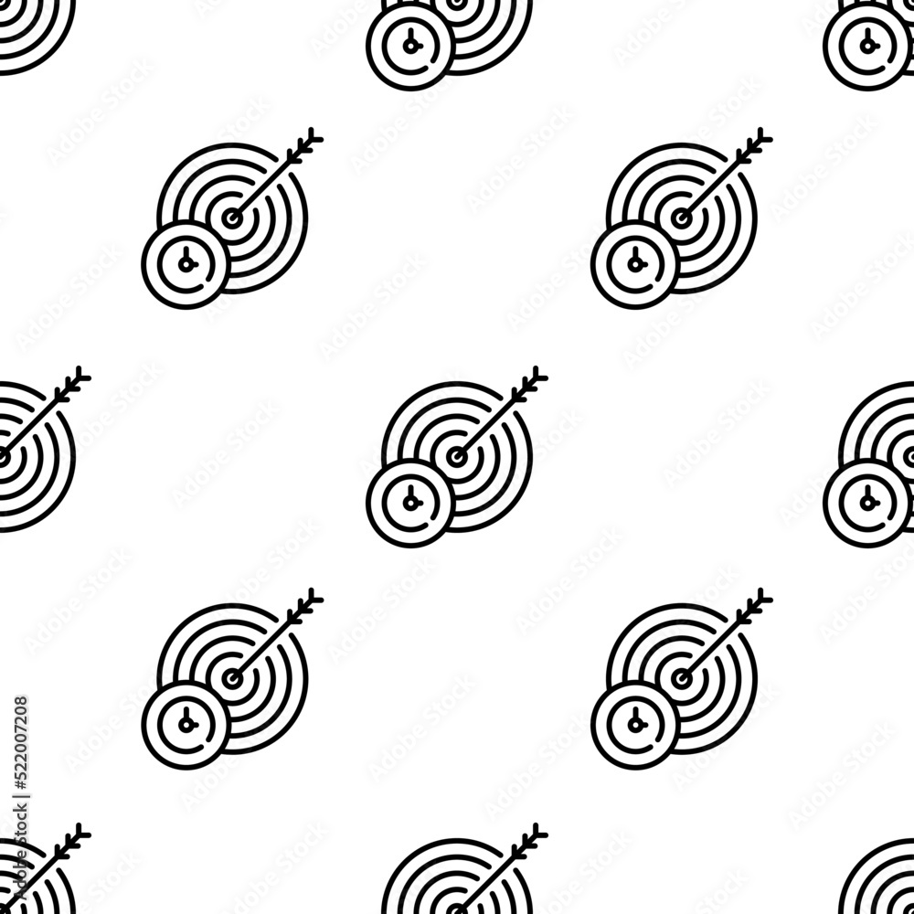 Poster target icon pattern. seamless target pattern on white background.