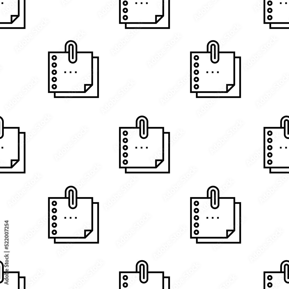 Poster sticky note icon pattern. seamless sticky note pattern on white background.