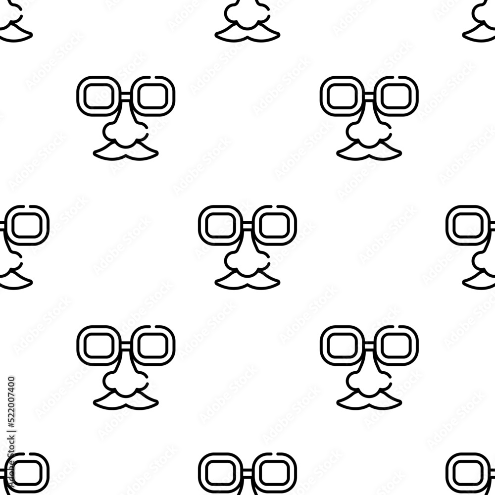 Poster face mask icon pattern. seamless face mask pattern on white background.