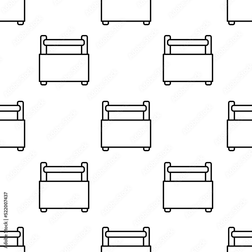 Aufkleber toolbox icon pattern. seamless toolbox pattern on white background.