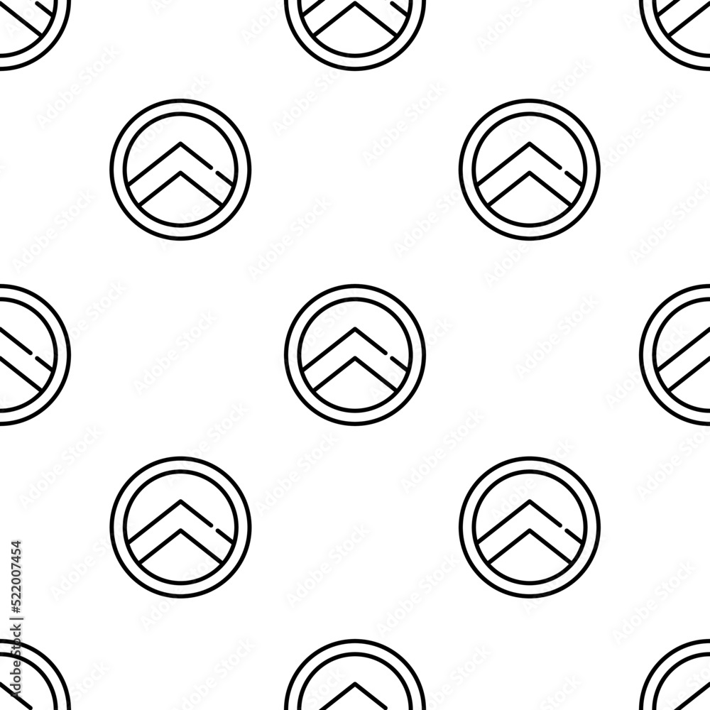 Aufkleber shield icon pattern. seamless shield pattern on white background.