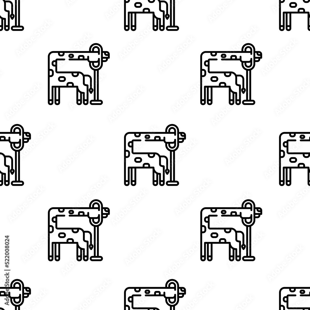 Poster giraffe icon pattern. seamless giraffe pattern on white background.