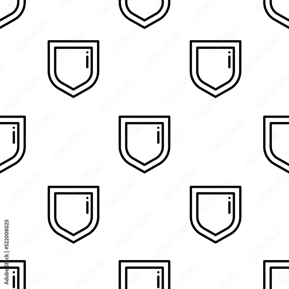 Poster security icon pattern. seamless security pattern on white background.