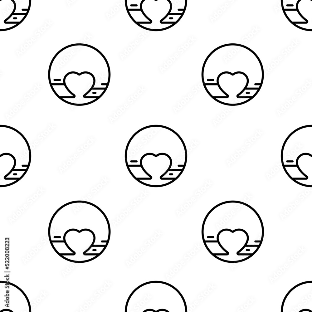 Poster pluto icon pattern. seamless pluto pattern on white background.