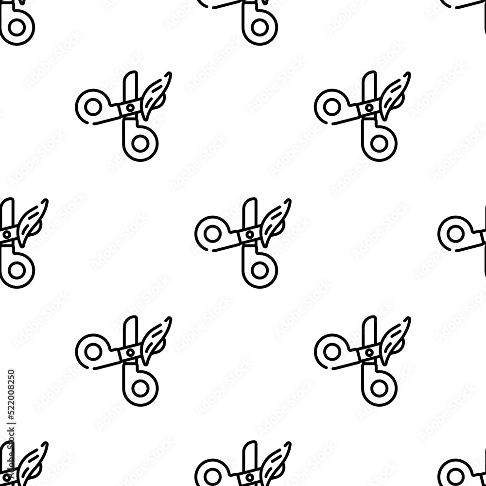 Aufkleber scissors icon pattern. seamless scissors pattern on white background.