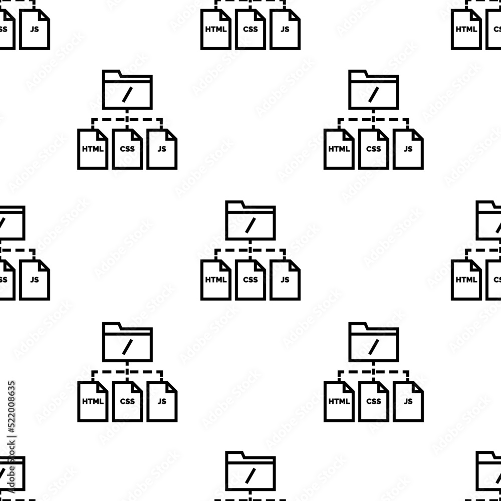 Poster file icon pattern. seamless file pattern on white background.