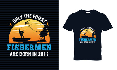 Fishing t-shirt design. best gift for who loves fishing. 