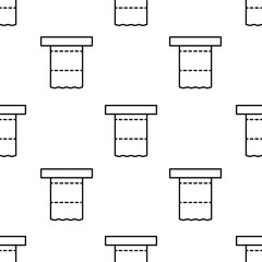 toilet paper icon pattern. Seamless toilet paper pattern on white background.