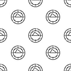 compass icon pattern. Seamless compass pattern on white background.