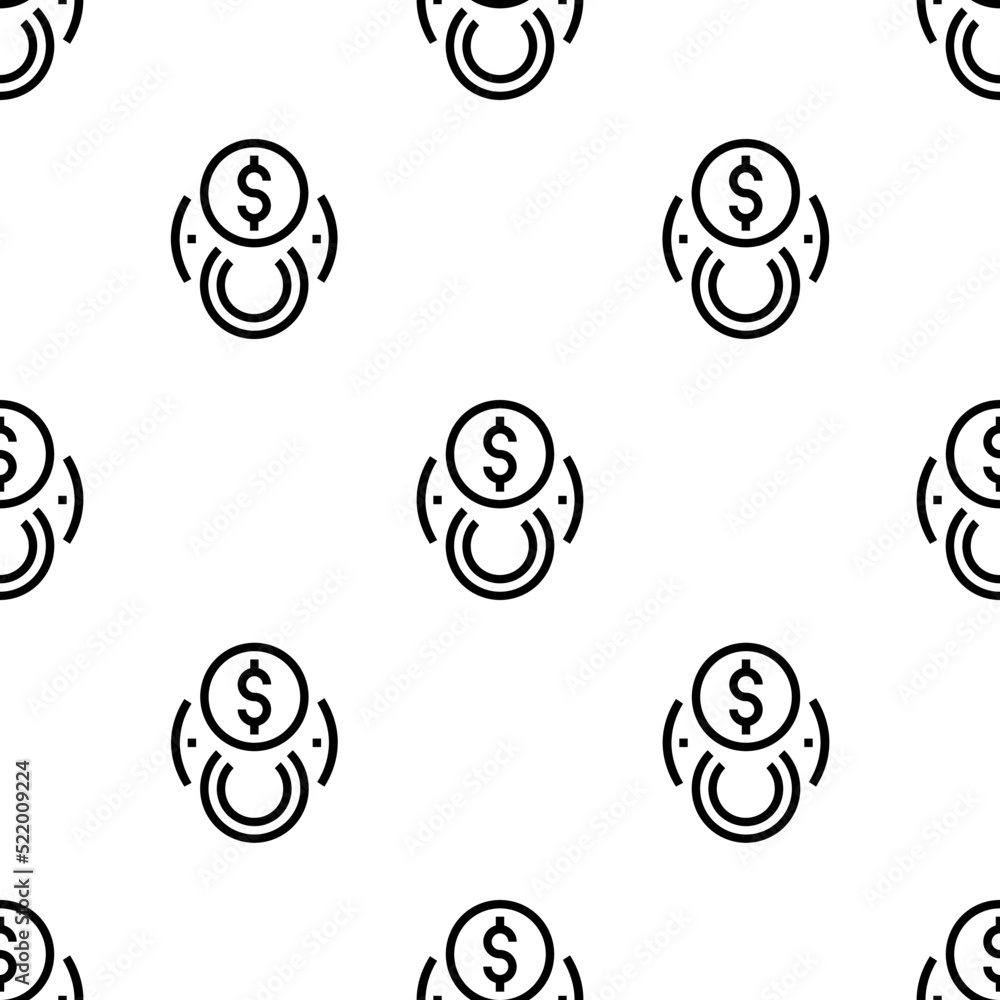 Aufkleber exchange icon pattern. seamless exchange pattern on white background.