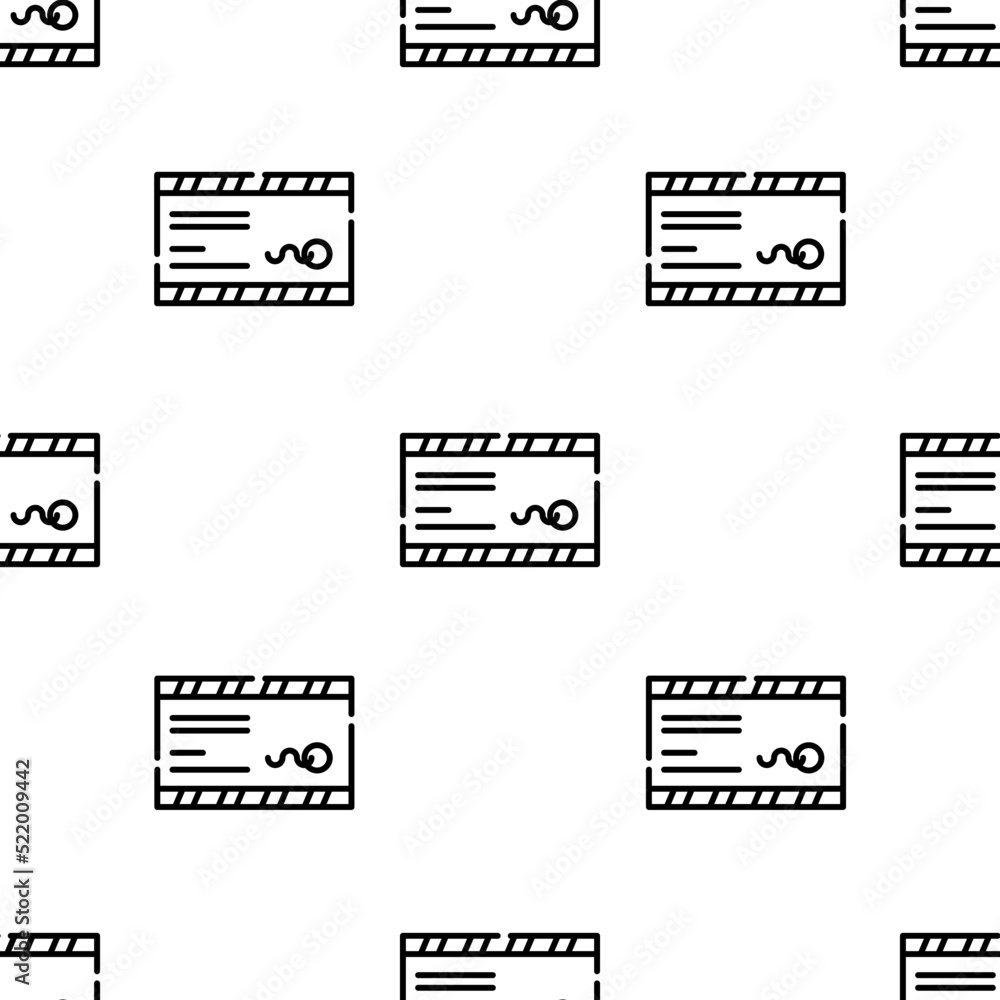 Poster mail icon pattern. seamless mail pattern on white background.
