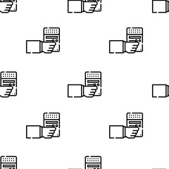 radio icon pattern. Seamless radio pattern on white background.