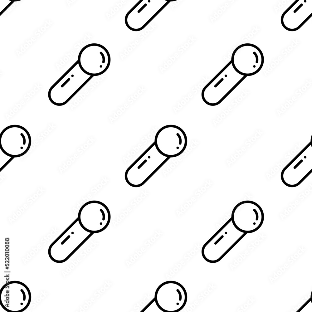 Poster scoop icon pattern. seamless scoop pattern on white background.