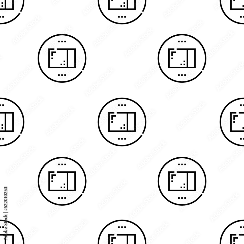 Poster package icon pattern. seamless package pattern on white background.
