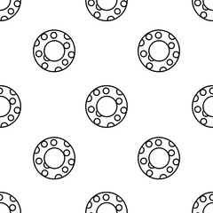 float icon pattern. Seamless float pattern on white background.