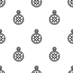 wind rose icon pattern. Seamless wind rose pattern on white background.