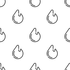 fire icon pattern. Seamless fire pattern on white background.