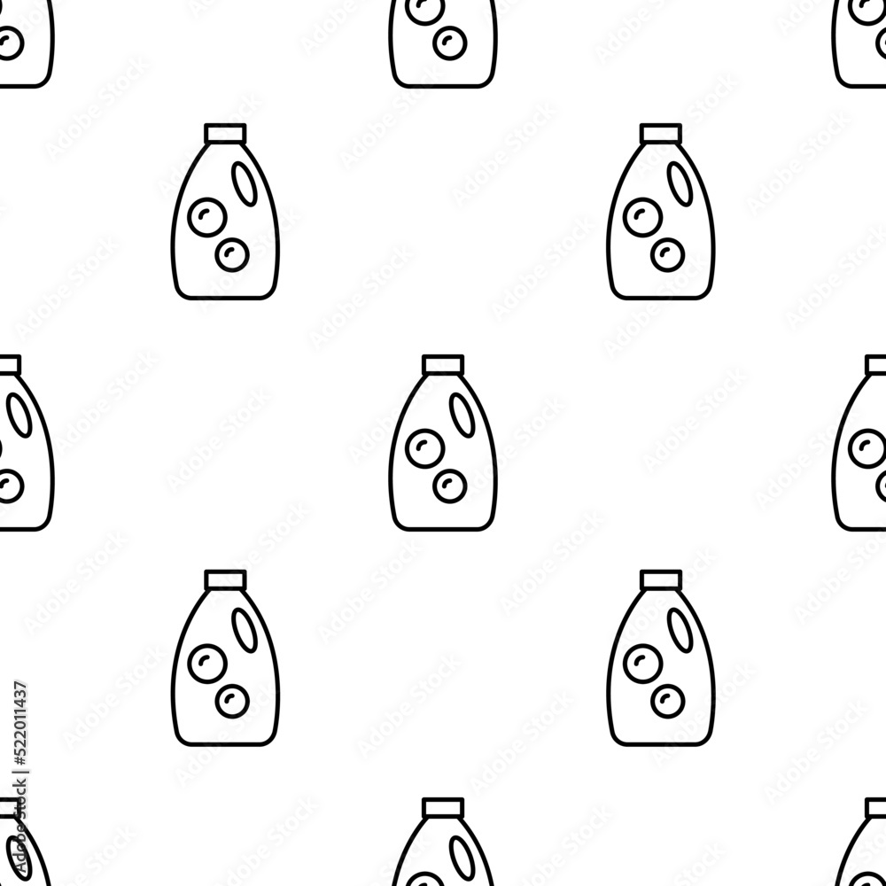 Aufkleber detergent icon pattern. seamless detergent pattern on white background.