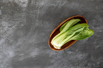 Bowl of Bok Choy with Room for Copy