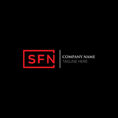 SFN letter logo creative design. SFN unique design.

