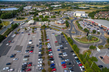 aerial view of Kingswood retail park, Kingswood, Kingston upon Hull 