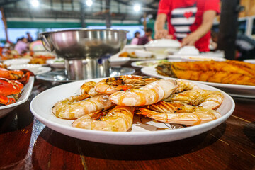 grilled shrimp on a plate