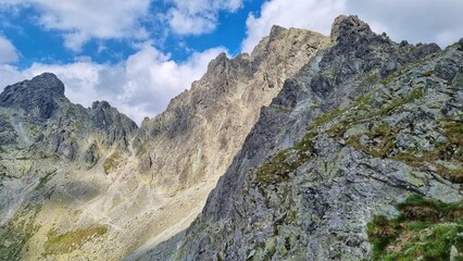 view from the top of the Tatra mountains in Slovakia