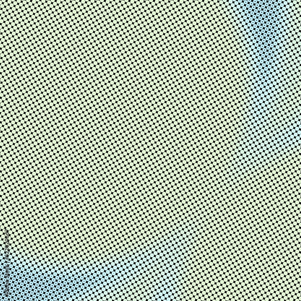 Aufkleber modern stylish halftone texture with random multicolored size circles and rings as chaotic mosaic