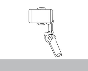 Mobile phone holder icon. outline mobile phone holder vector icon for web design isolated on white background. mobile stand vector design  free EPS download