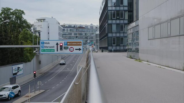 governmental district at Lower Austrian capital Sankt Poelten