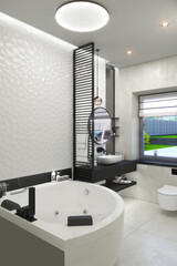 Master bathroom design ideas, 3D illustration