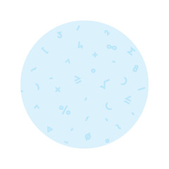 Pattern from mathematical symbols. Vector. Symbols of knowledge, study. Background for design layouts, website and print. Ornament for paper packaging and fabric. Graphic elements for corporate identi