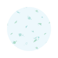 Abstract, avant-garde pattern for fabric. Ornament in the style of minimalism for printing and packaging. Vector pattern. Fashionable Russian avant-garde. Elements isolated on white background.