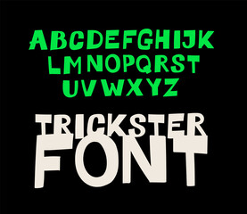 Usual display font for inscriptions. Latin capital letters. Alphabet for cheerful informal inscriptions. All letters are saved separately. Symbols for logos.