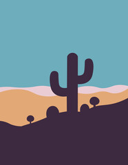 Cactus in the desert