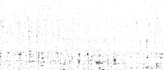 Monochrome texture composed of irregular graphic elements. Distressed uneven grunge background. Abstract vector illustration. Overlay for interesting effect and depth. Isolated on white background.
