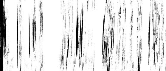 Monochrome texture composed of irregular graphic elements. Distressed uneven grunge background. Abstract vector illustration. Overlay for interesting effect and depth. Isolated on white background.