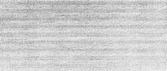 Vector fabric texture. Distressed texture of weaving fabric. Grunge background. Abstract halftone vector illustration. Overlay to create interesting effect and depth. Black isolated on white. EPS10.