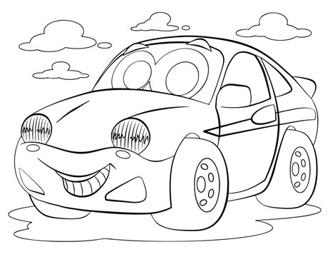 Top 50 hình vẽ tranh tô màu ô tô cho bé 2022