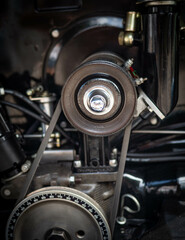 Motor of the old-timer car