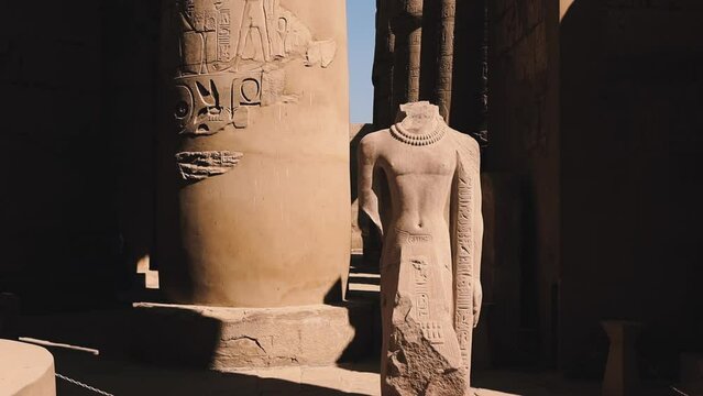 Statues In The Ancient Karnak Temple, Egypt